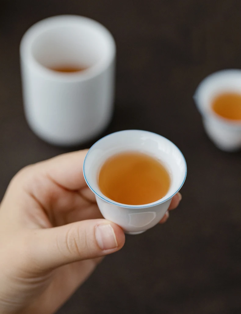 LUWU керамический гайвань с 2 чашками чайный сервиз портативный дорожный чайный сервиз Посуда для напитков