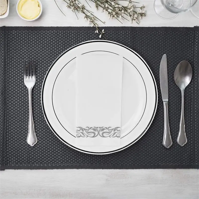 Soft and Absorbent Linen-Feel Paper Hand Towels  (3)