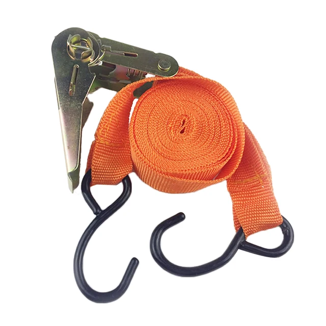 2' X 16' DKG Double J Hook Strap with Ratchet Tie Down - Cargo Ratchet  Straps with J Hooks,Durable Steel Hook – Reliable Load Strap Webbing Tie  Down - China ratchet strap