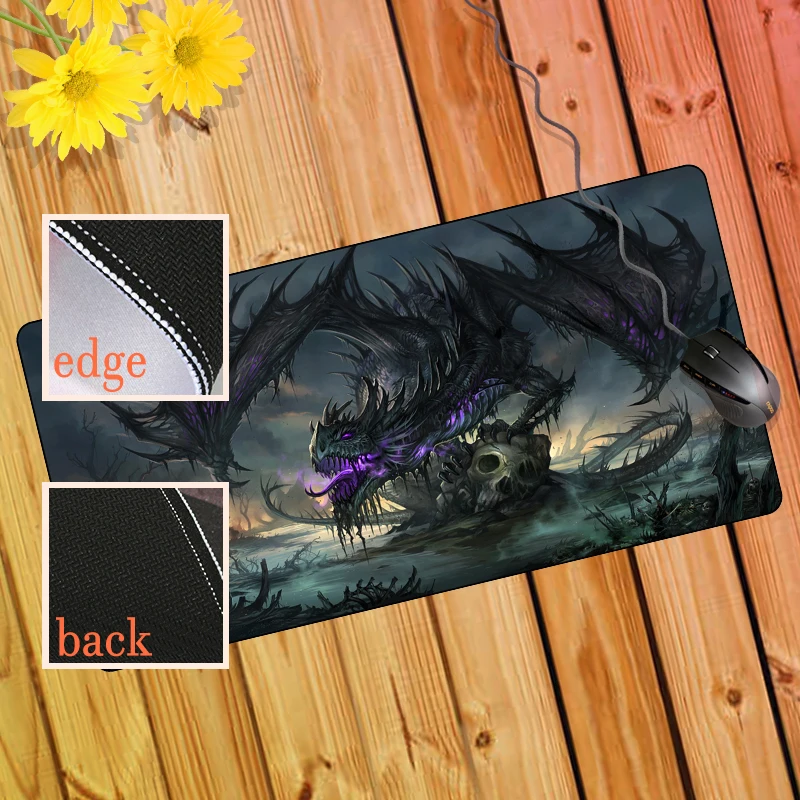 

FFFAS Large Old Legend animal Mouse Pad Mat Vicious Dragon Desk Table Mousepad Office Home Many Size Rubber Rug Decoration
