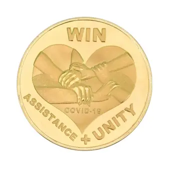 

Assistance Unity Gold Plated Commemorative Coin Souvenir Challenge Collectible Collection Gift