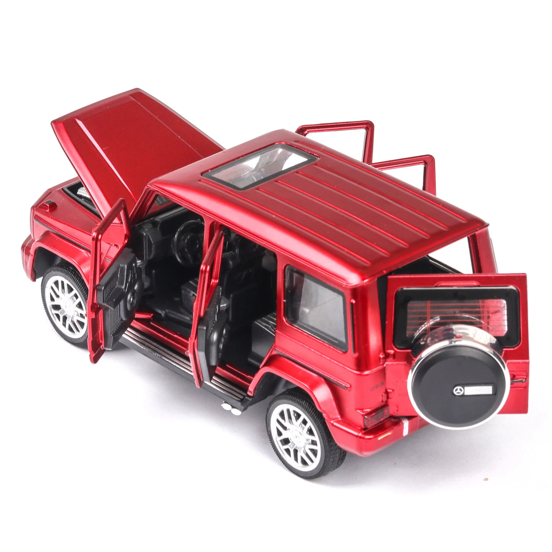 1:32 Mercedes Benz G63G65 внедорожная модель автомобиля со звуком и светом из сплава