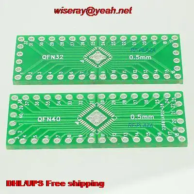 

DHL/EMS 200pcs SMD MLP QFN32 QFN40 0.5mm to DIP32 DIP40 2.54mm IC PCB Adapter Converter-PCB Connector-A6