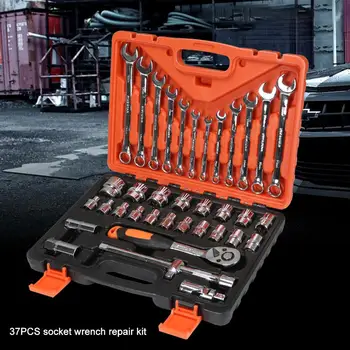 

Multifunction Socket Wrench Set Spanner Tool Set Repair Combination Wrench Set for 37PCS
