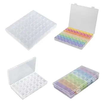 

56 Grids DIY Jewelry Box Rhinestone Embroidery Bead Organizer Storage Case 667D