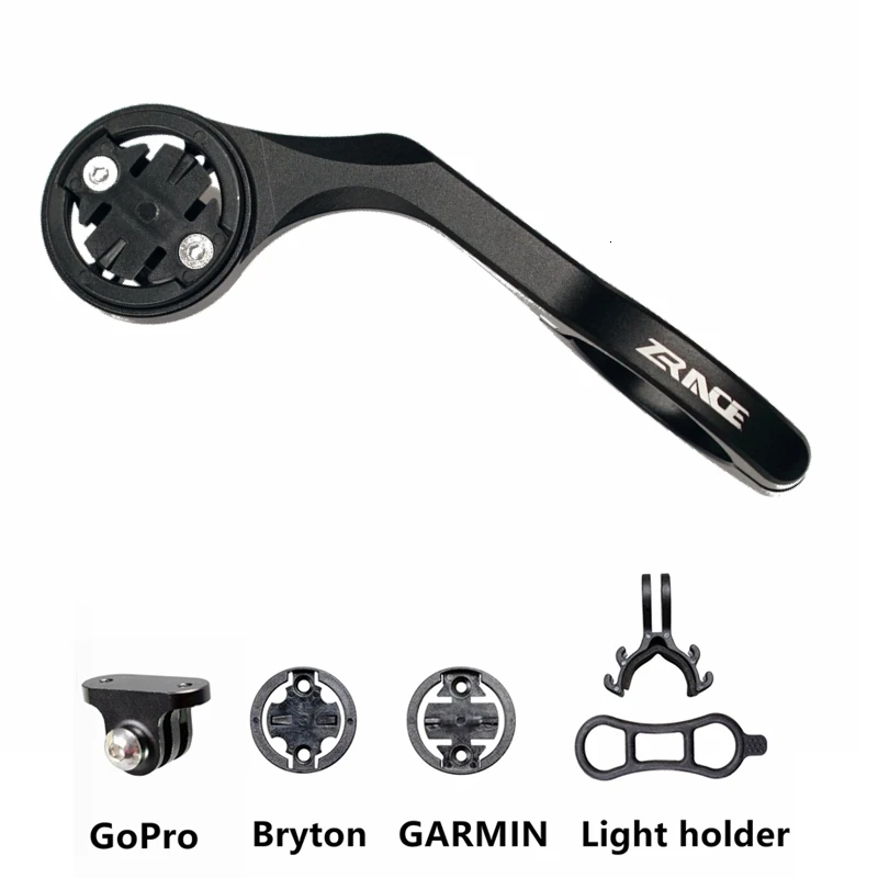 Black No adapter MTB дорожный велосипедный компьютерный держатель для камеры Переднее Крепление для велосипеда аксессуары для IGPSPORT Garmin Bryton GoPro - Цвет: Black No adapter