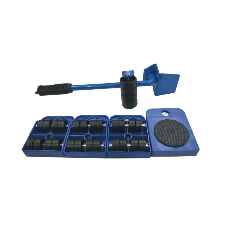 

5PCS Furniture Transport Roller Set Removal Lifting Mobile Moving Tool Heavy Move House Omnidirectional Wheels Rack with Wheels