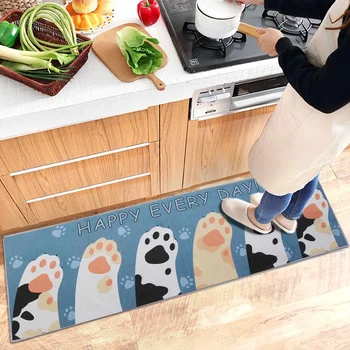 

Cartoons Kitchen Mat Bedroom Entrance Doormat Home Hallway Floor Decoration Living Room Carpet Bathroom Anti-Slip Rug Mat 4 Size