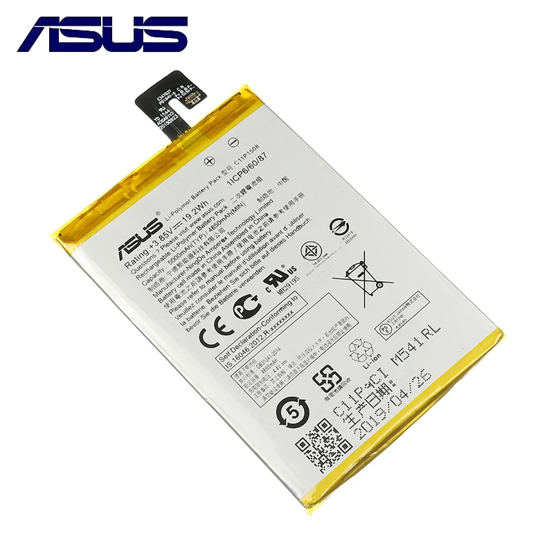 Original Asus C11p1508 Phone Battery For Asus Zenfone Max 5000z C550kl  Zc550kl Z010ad Z010dd Z010d Z010da 5000mah High Capacity - Mobile Phone  Batteries - AliExpress