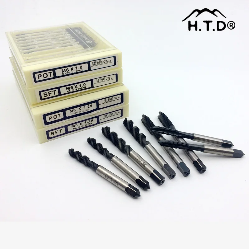 Метчик для станка H.T.D нитрированный черный HSS M2 M6 M8 M10 10 шт. | Инструменты