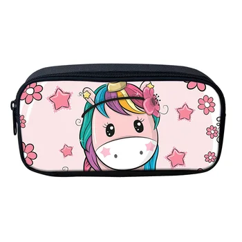 

HYCOOL Pencil Case for Teenage Boys Girls Cute Cartoon Unicorn Pen Bags Zipper School Supplies Stationery Student Pencil Bags