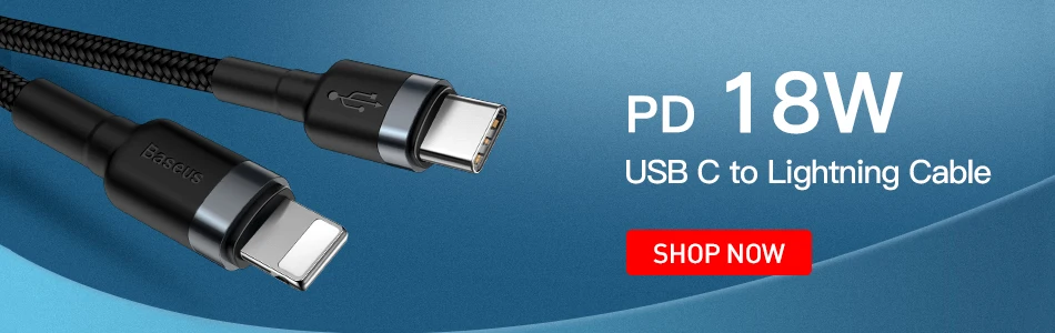 Baseus 60 Вт usb type C-USB C кабель 2 в 1 USB кабель для Lightning iPhone 11 Pro PD Быстрая зарядка Quick Charge 3,0 USB C кабель