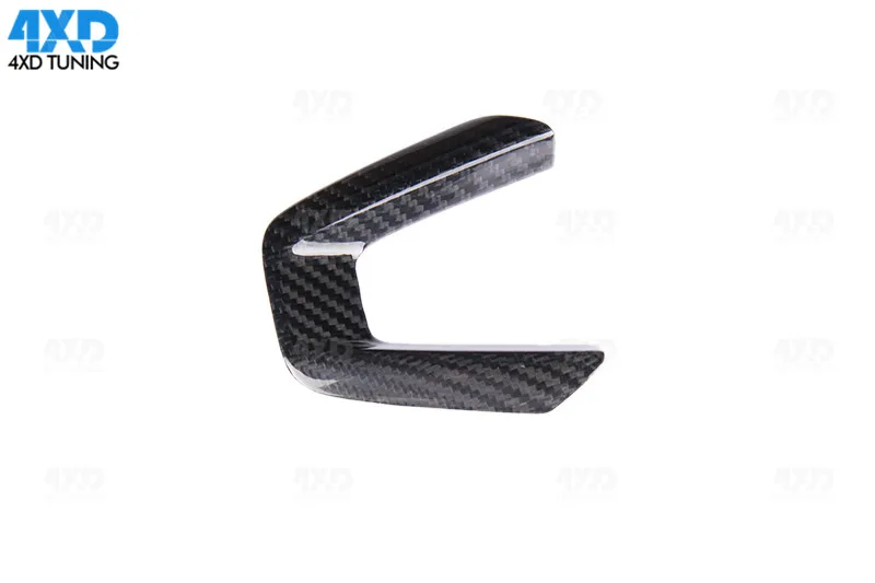 Steering Wheel Trim CX-3 приспособление из карбона рукоятка рычага переключения передач крышка для Mazda CX-5 CX-8 CX-9 Углеродного Волокна Рулевое нашивка «штурвал» накладка - Название цвета: Steering Wheel Trim