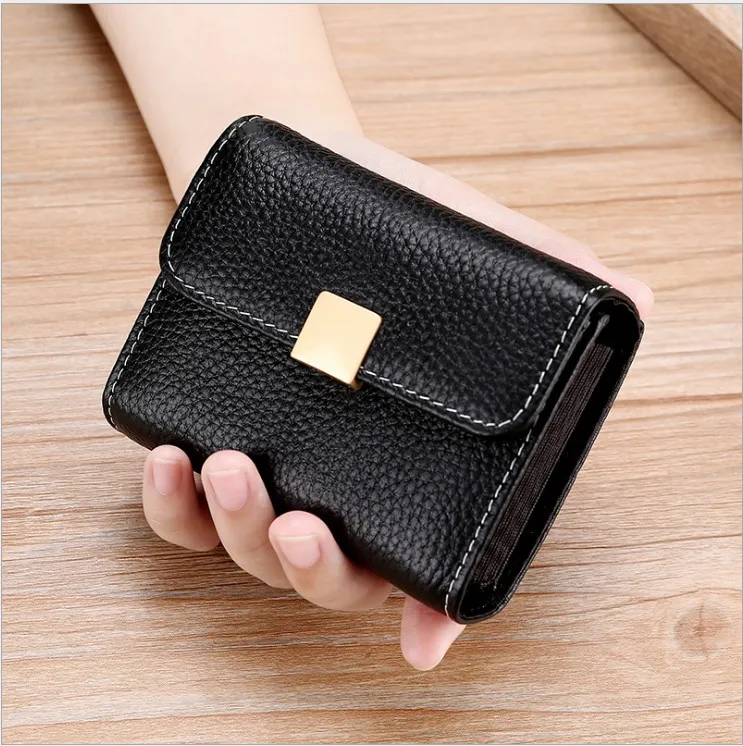 

Cow Leather Business Card Holder women Blue/Gray/red /pink Credit Card Wallet Male 2019 Retro Bank/ID/Credit Card Holder