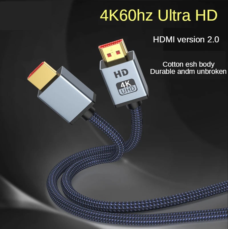 

HDMI-кабель совместимый с кабелем высокой четкости 2,0 кабель для передачи данных 4K компьютерная ТВ-приставка HDML дисплей Расширенный видеокабель