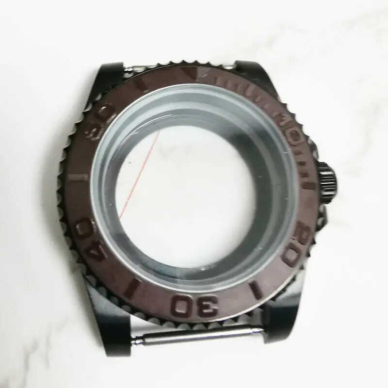 

40mm Sapphire Ceramic Transparent PVD Watch Case fit Miyota 8215 NH35 movement