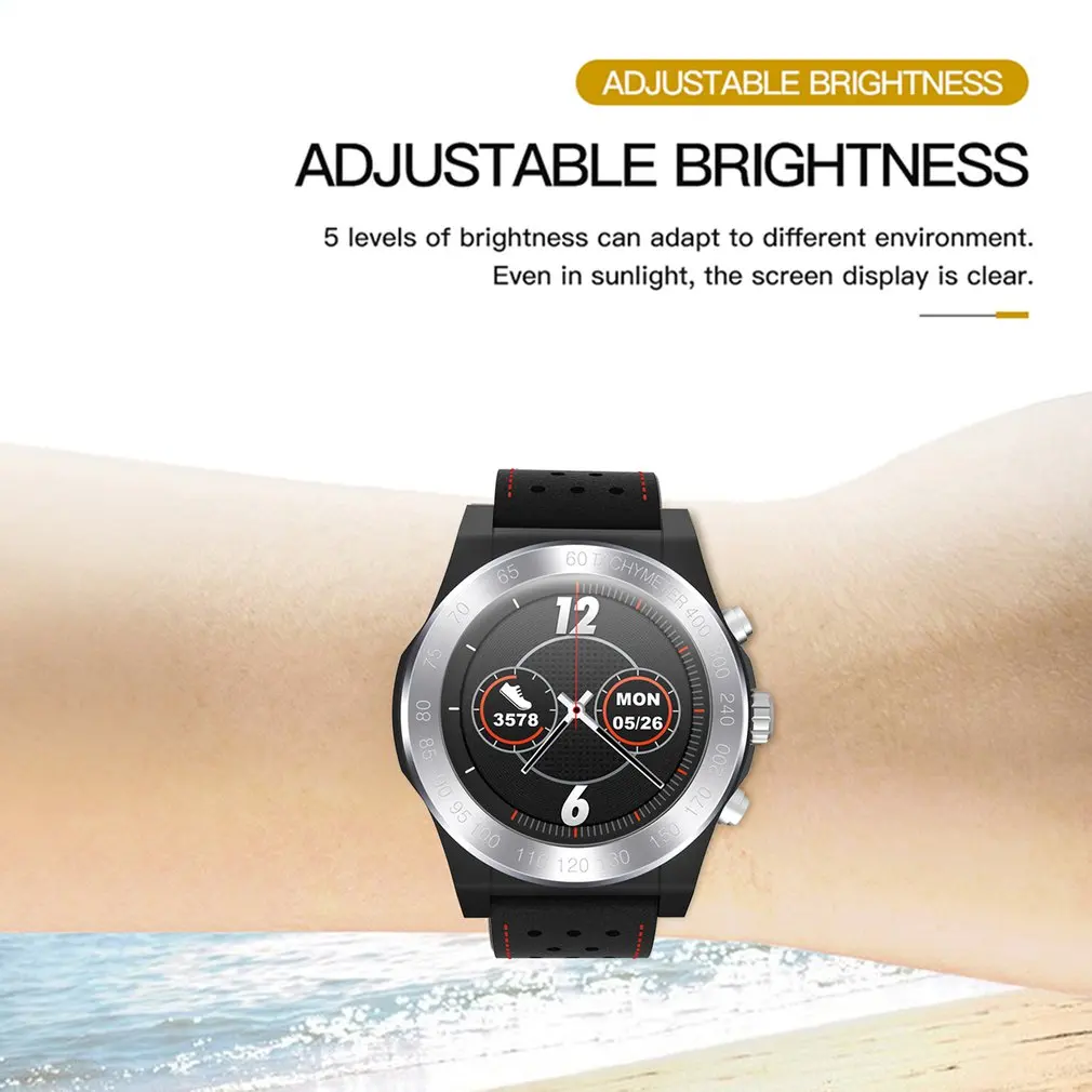 Спортивные Смарт-часы Android IOS Bluetooth Smartwatch монитор сердечного ритма водонепроницаемые часы