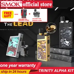 Новый оригинальный SMOK Trinity Alpha Pod системы комплект с 1000 мАч батарея 2,8 мл картридж Nord сетки MTL спиральная электронная сигарета Vape