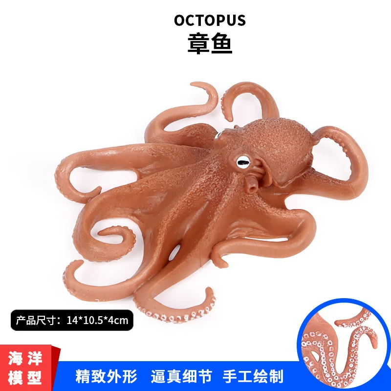Детская модель океанов модель животных Осьминог морского дна биологическая Каракатица морская странная модель игрушки