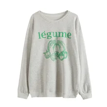 

Autumn Winter Streetwear Pumpkin Letter Printed Loose Casual Sweatshirts Preppy Style Women O-Neck Long Sleeve Leisure Pullovers