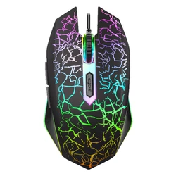 Rato do jogo com fio led backlit ratos windows pc gaming usb computador óptico rato ergonômico gamer