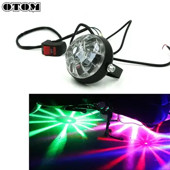 

OTOM Motorcycle Light LED Car Chassis Light Atmosphere Lamp 12V Flasher Tail Brake Fog Lamp Ambient Light Car Accessories