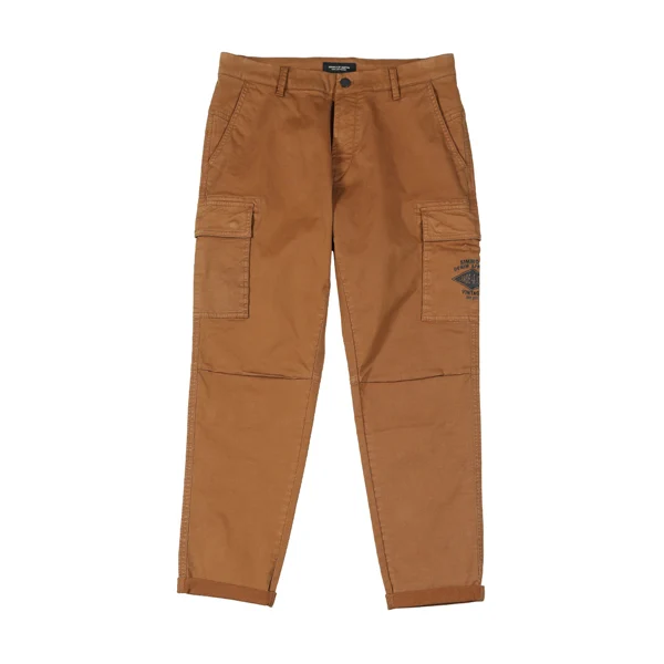 Мужские брюки-карго в стиле хип-хоп SIMWOOD, винтажные модные тактические брюки до щиколотки большого размера, уличная одежда новой модели 190461 на осень - Цвет: camel