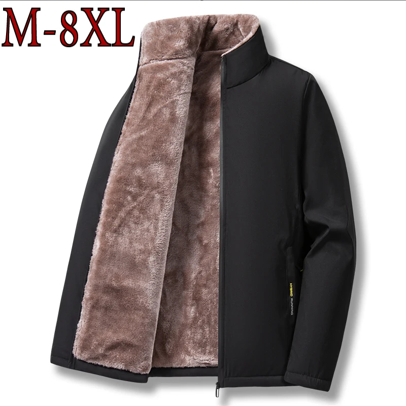 long parka coat Middle-Aged and Elderly Men's Fleece Padded Jacket with High Quality Fabrics In Autumn and Winter To Keep Warm goose coat Parkas