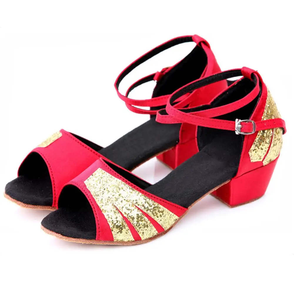 

Girls Shoes Sandals Toddler Baby Kids Girl Princess Dancing Ballroom Tango Latin Dance shoes #2N13