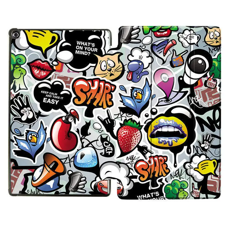 MTT для Amazon Kindle Fire HD 10 дюймов чехол для планшета тонкий PU кожаный тройной Бумажник Флип-Стенд чехол смарт-чехол Корпус авто сна/Пробуждение - Цвет: AM16