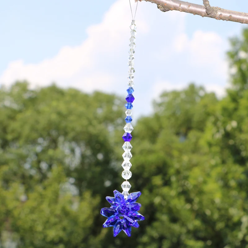 1 шт. хрустальная люстра Starburst подвисная Призма чакра Suncatcher подвеска Радуга производитель