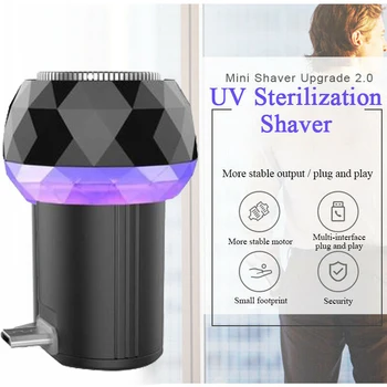 

Mini Electric Shaver for Men Electric Mobile Phone Shaver Razor for Android Phone(Black)