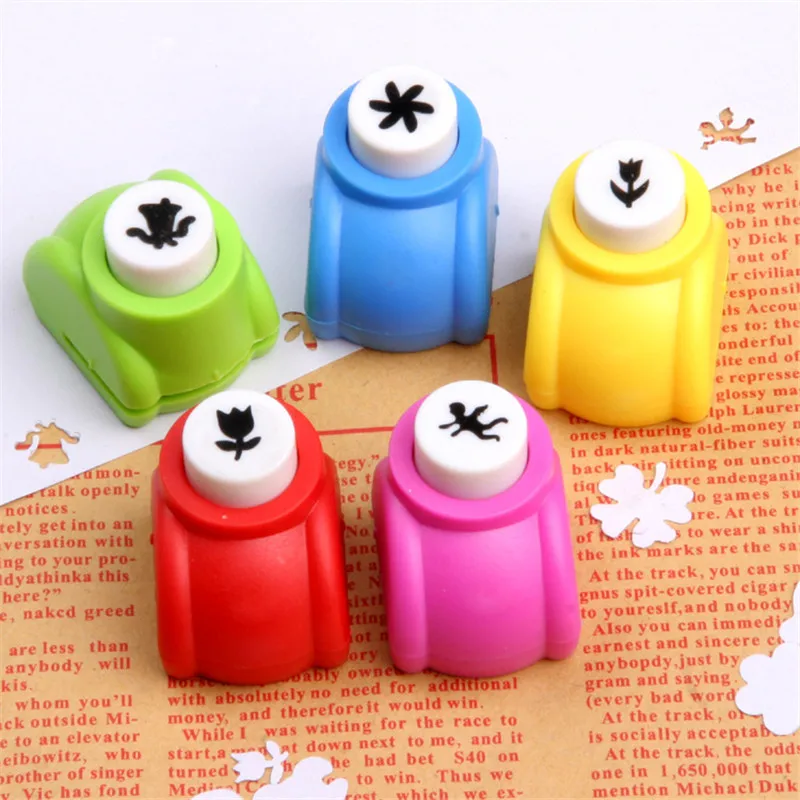 

Mini DIY Craft Scrapbook Punch Manual Embossing Device Handmade Cutter for Kids DIY Tools Paper Hole Puncher Card Punch