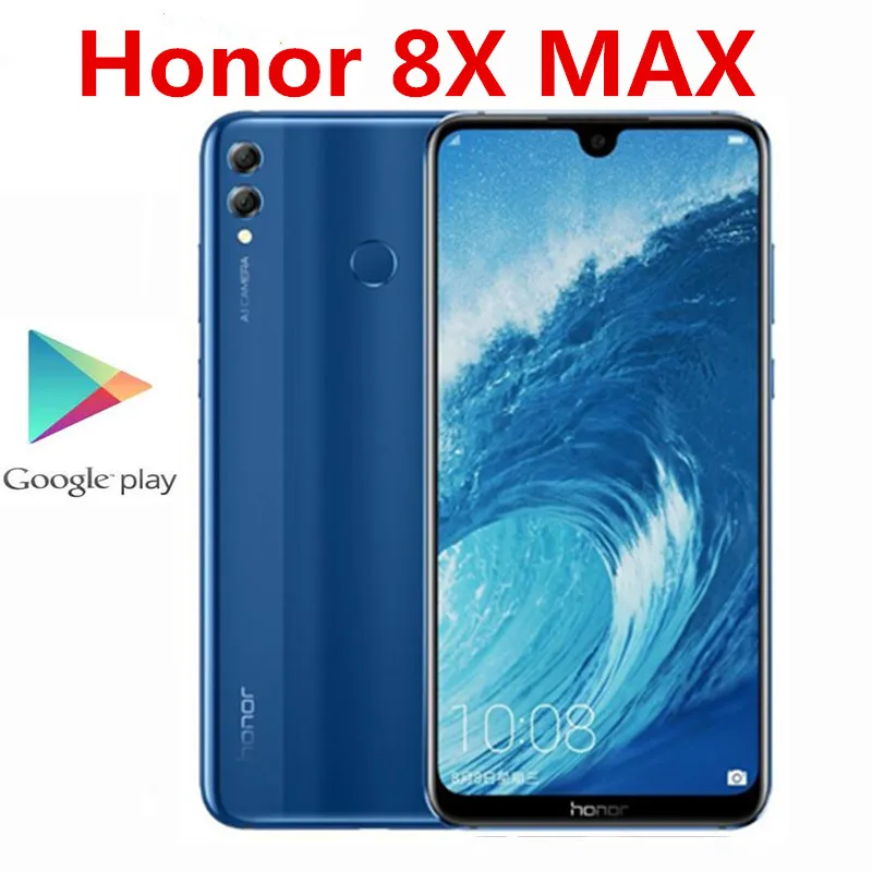 Оригинальный Honor 8X MAX 4G LTE мобильный телефон 6 Гб RAM 128 ГБ ROM 16.0MP + 8.0MP + 2.0MP 7,12 "2244x1080 5000mA Snapdragon 660 отпечаток пальца|Смартфоны|   | АлиЭкспресс