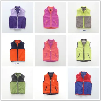 

New autumn/winter 2019 children's round collar thermal vest. For boys and girls fashion cashmere sleeveless coats are on sale
