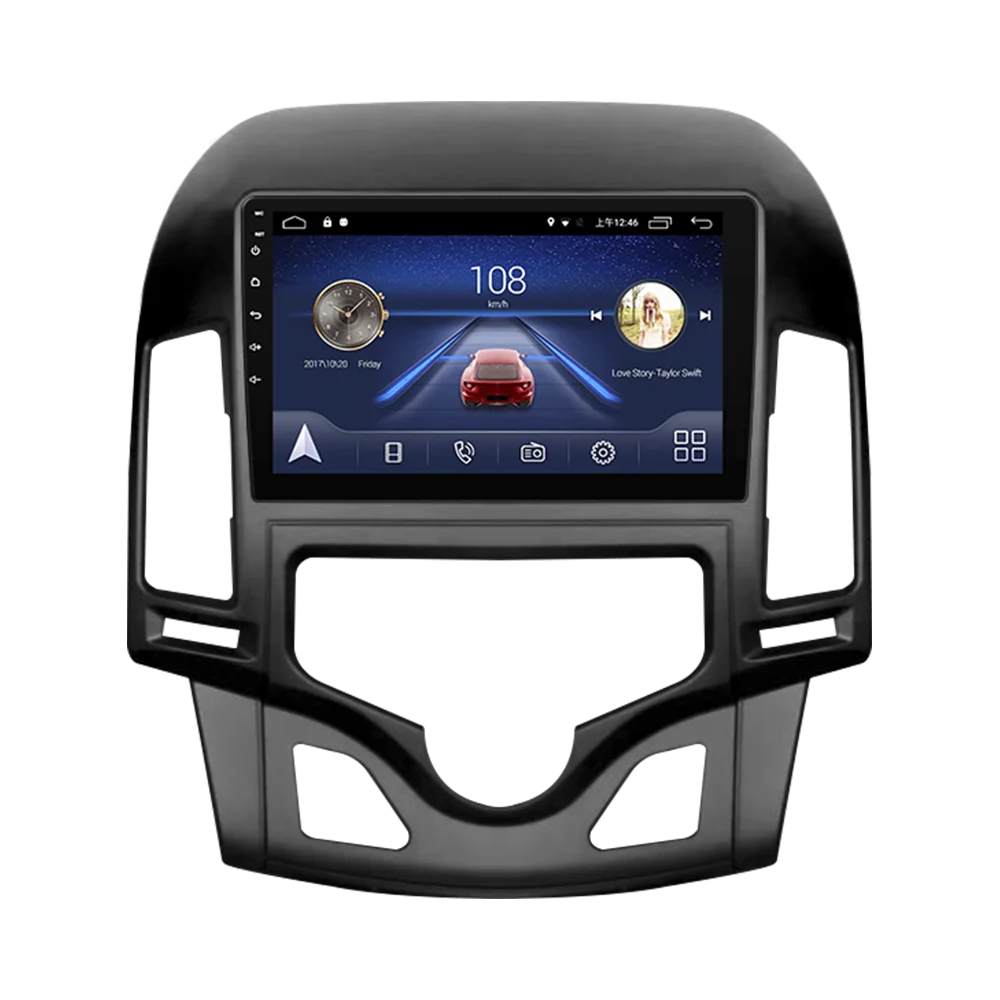 

9" Quad-core 2.5D IPS screen Android 10 Car GPS radio Navigation for Hyundai I30 2007-2011