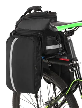 

Bicycle Rear Seat Bag Multifunction Waterproof MTB Bicycle Pannier Bag Bike Rack Bag With Rain Cover