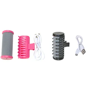 

USB Heated Hair Rollers DIY Salon Styling Sticks Tools Self-Adhesive