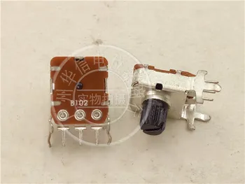 

5pcs 12mm snap-in RV012A-20 Square type Horizontal single potentiometer B1K / handle length 7MM flower