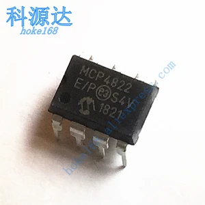 MCP4822-E/P MCP4822 DIP8 DAC 2-канальный резистор-струнная 12-битная 8-контактная трубка PDIP