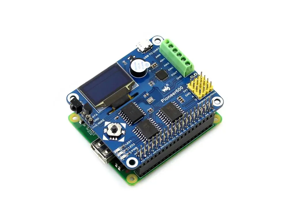 Плата расширения Raspberry Pi OLED от Pioneer600 стандартный 40-контактный удлинитель GPIO