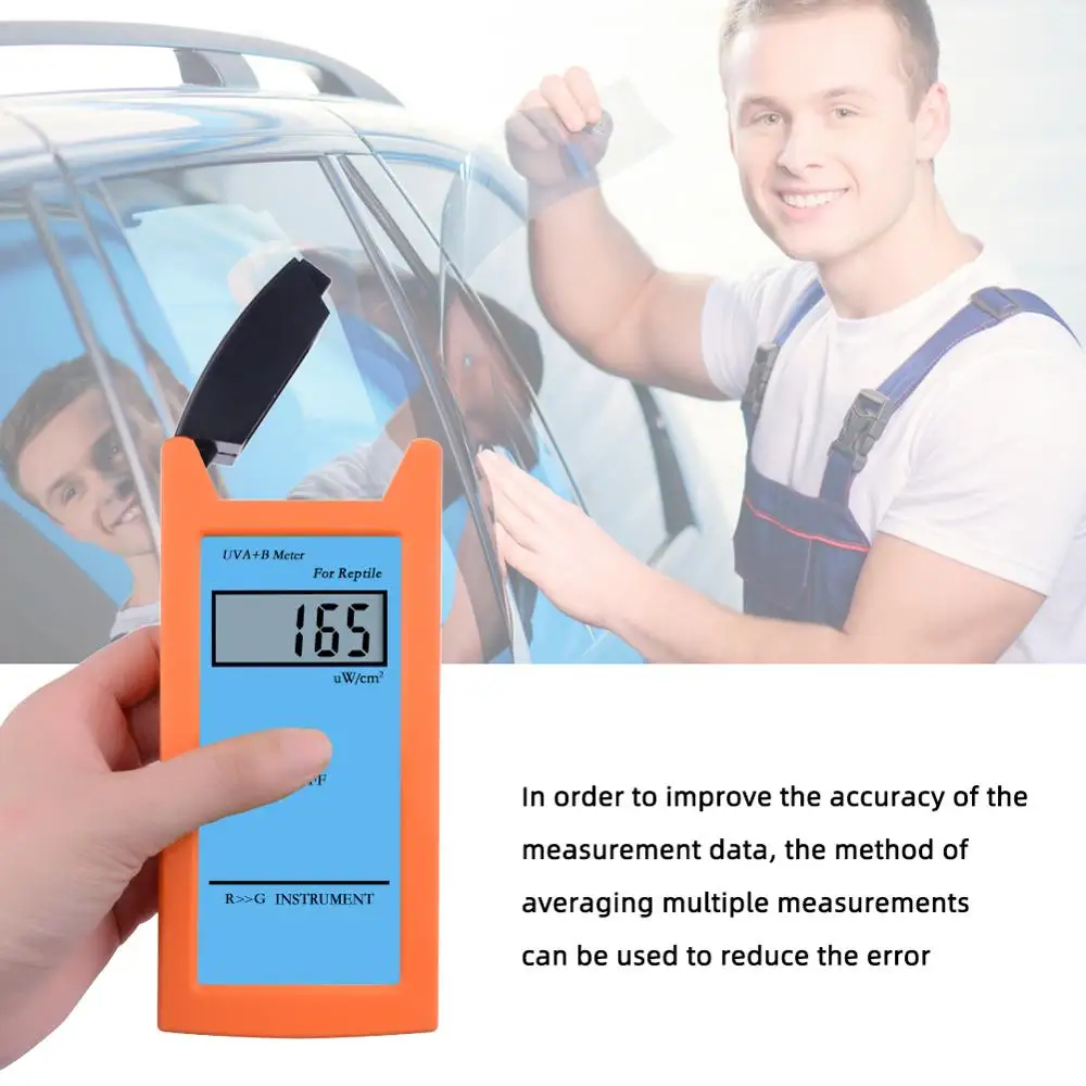Yieryi RGM-UVA+B Meter Reptile Lamps Automotive Insulation Film UV Irradiance Meter &plusmn; 10% REF.NIST UVA B Irradiance