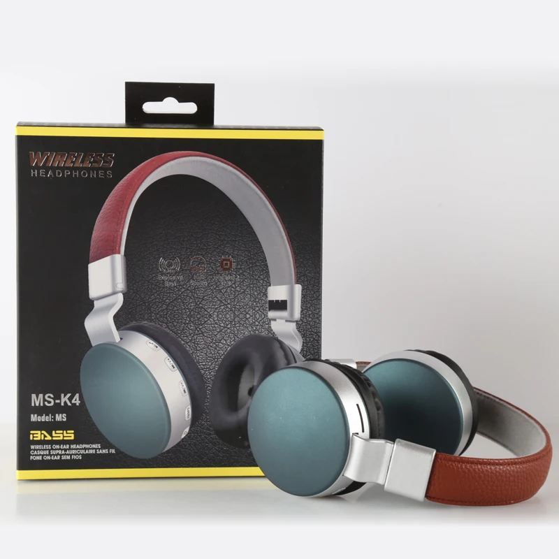 Hi Fi стереонаушники Bluetooth музыкальные наушники гарнитура с поддержкой FM и SD карт