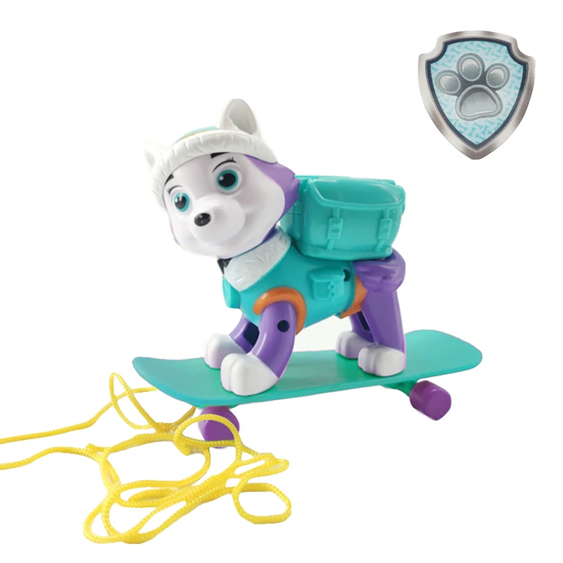 Лапа патруль Эверест трекер собака скейтборд щенков снег может быть деформирован патруль Patrulla Canina ПВХ фигурка модель игрушки - Цвет: 2