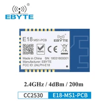 Cc2530 zigbee 2.4ghz transmissor sem fio receptor zigbee módulo 4 dbm ebyte E18-MS1-PCB para casa inteligente pcb antena de longo alcance