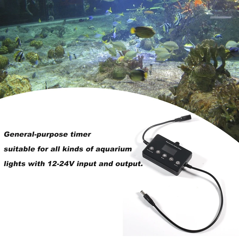 Aquarium light aquarium lamp Aquarium smart dimmer system Led light timer adjust brightness fish tank intelligent light controller 3-100W timing system