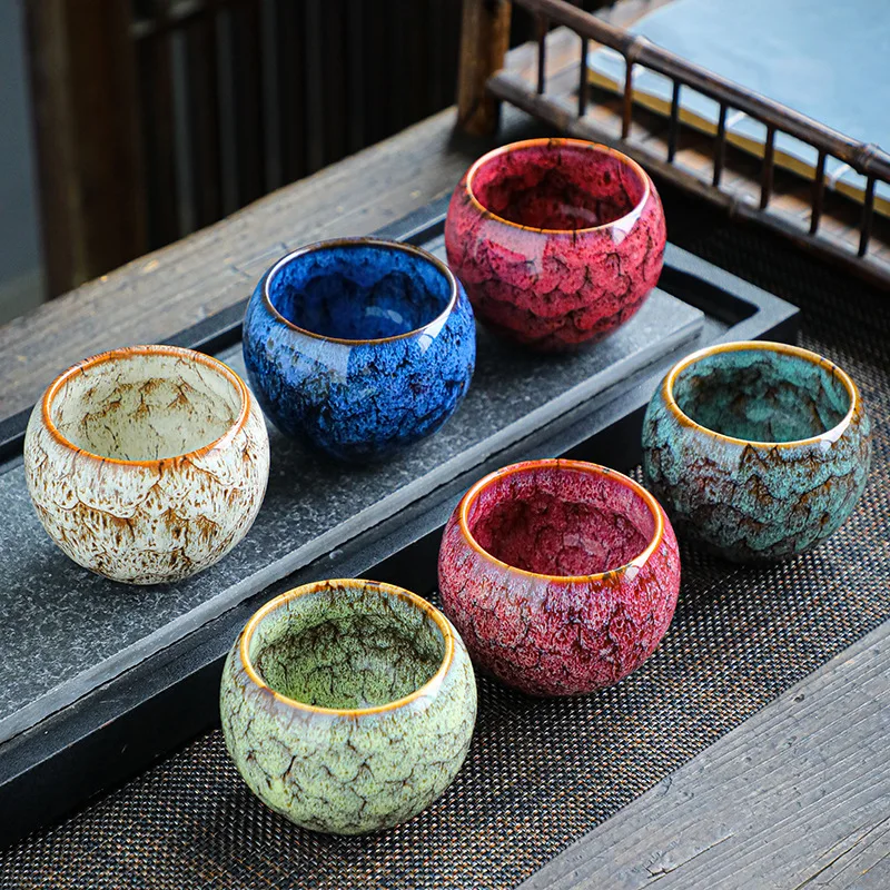150ml Ceramic Tea Cup Arabic Espresso Coffee Cup Chinese Kung Fu Clear Tea Water Cups Sets Japanese Service