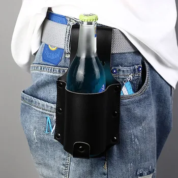 

Cowboy Portable Beer Belt Bag Holster Bottle Waist Beer Belt Bag Handy Wine Bottles Beverage Can for Outdoor Climbing Camping