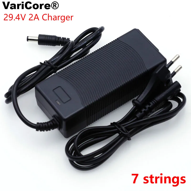 VariCore 12V 24V 36V 48V 3 Series 6 Series 7 Series 10 Series 13 String 18650 литиевая батарея зарядное устройство 12,6 V 29,4 V DC 5,5*2,1mm