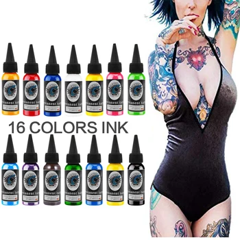

14 Color Tattoo Ink Natural Pigment Permanent Makeup Professional Beauty Art Tattoo Supplies Body Makeup Tools